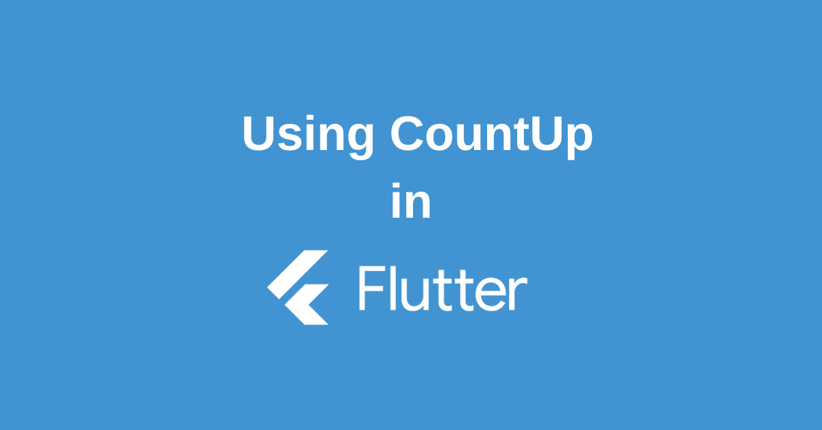 Flutter Countup